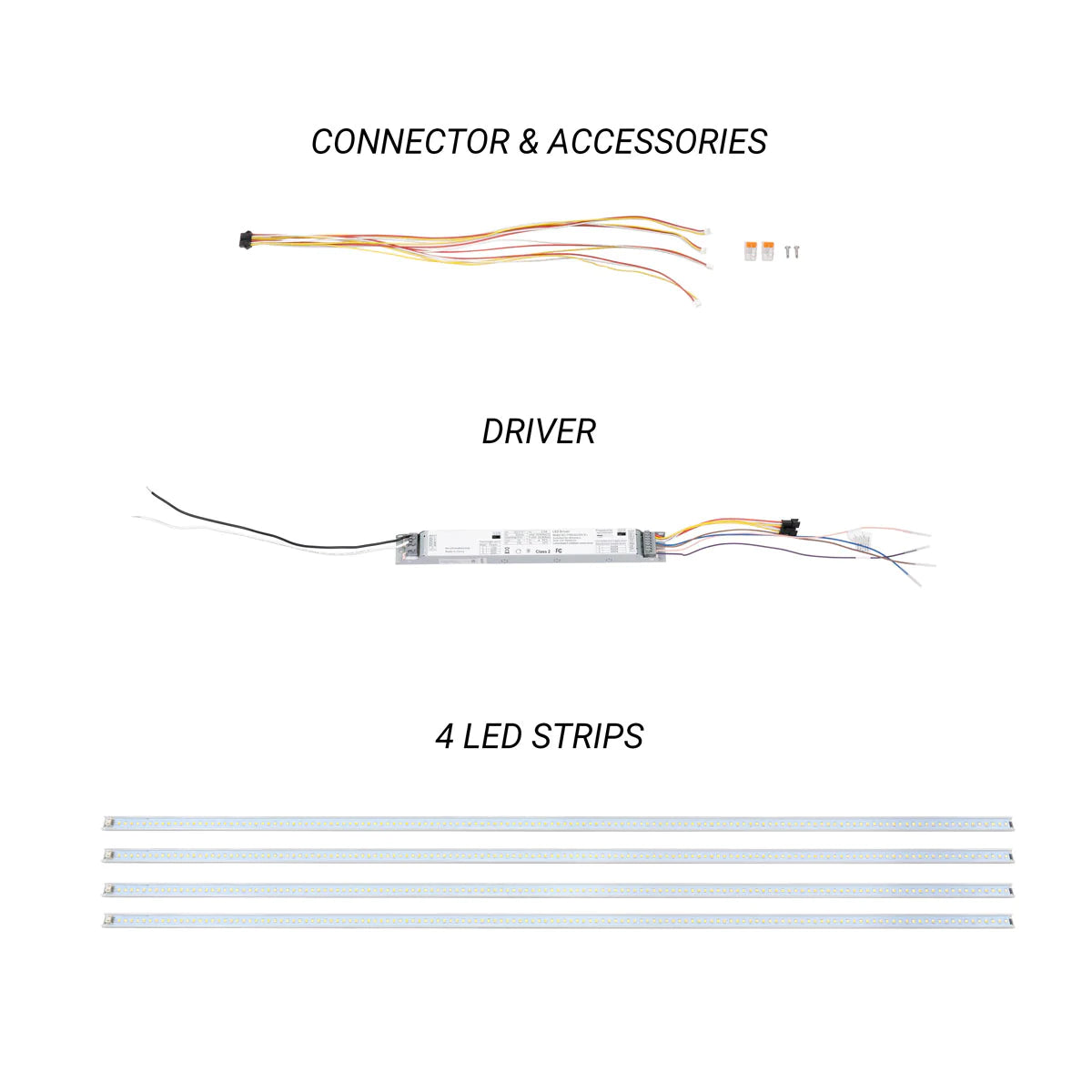 Selectable MSK Linear Retrofit Kit for 2x8 Fixtures