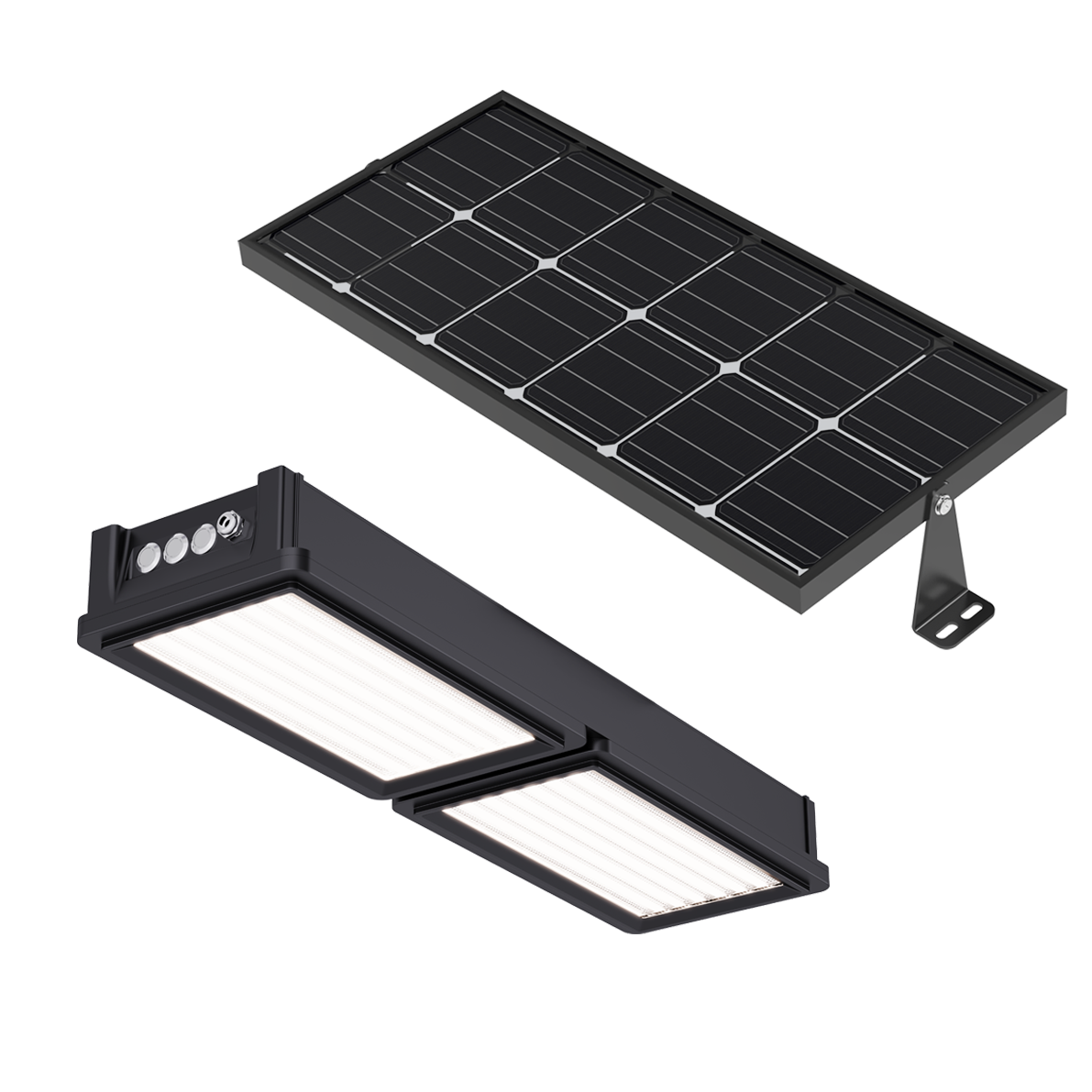 SLCP 10W/15W Solar LED Canopy Light with Bi-Facial Solar Panel