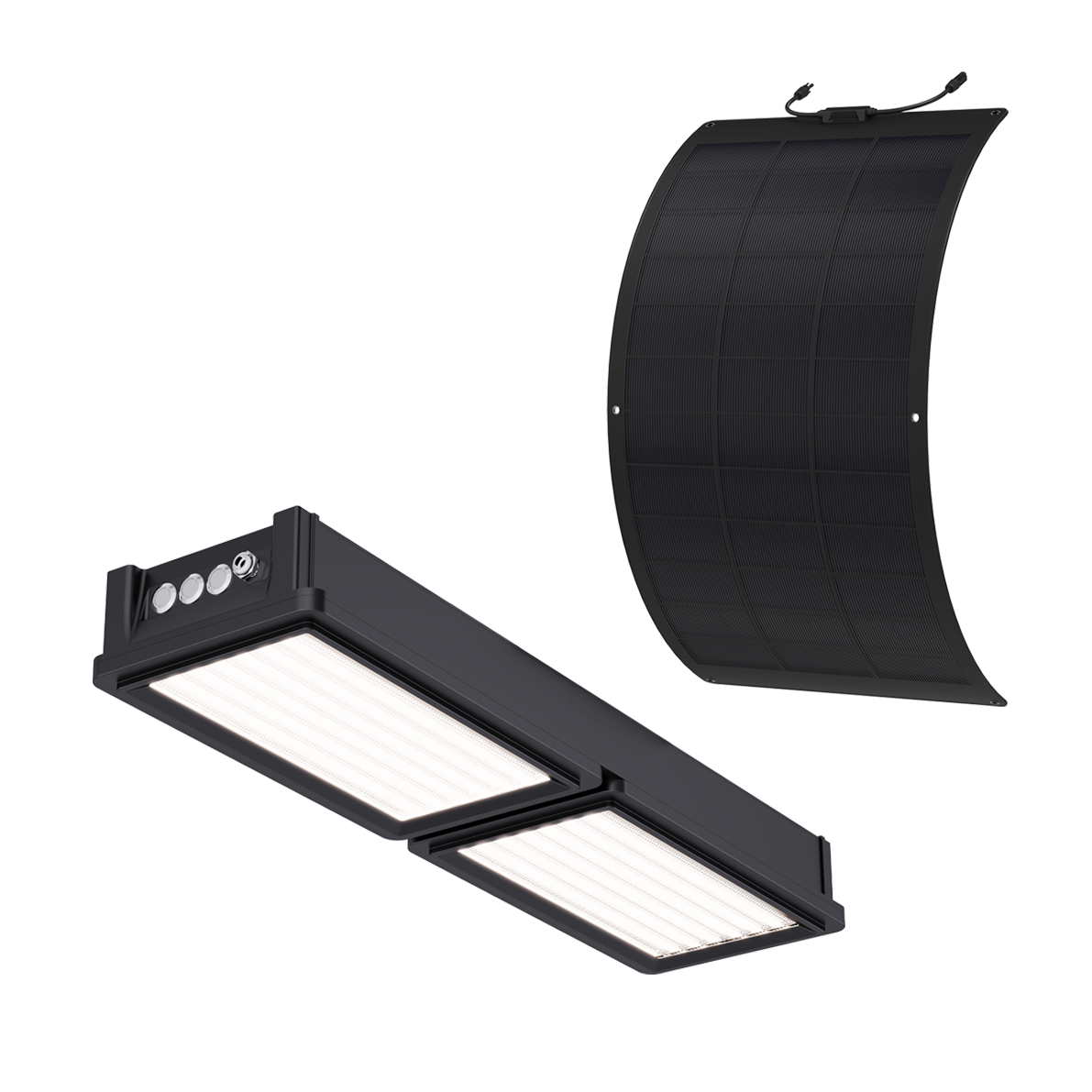 SLCP 10W/15W Solar LED Canopy Light with Flexible Solar Panel
