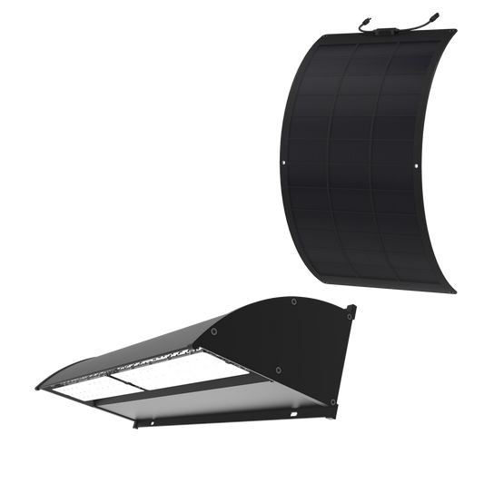 SLWP 10W/15W Solar LED Wall Pack Light with Flexible Solar Panel
